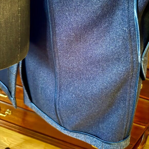 Loro Piana Neiman Marcus IT 50R NEW Mens Navy Plaid Dream Coat 100% Wool RT1995$ - Picture 11 of 14